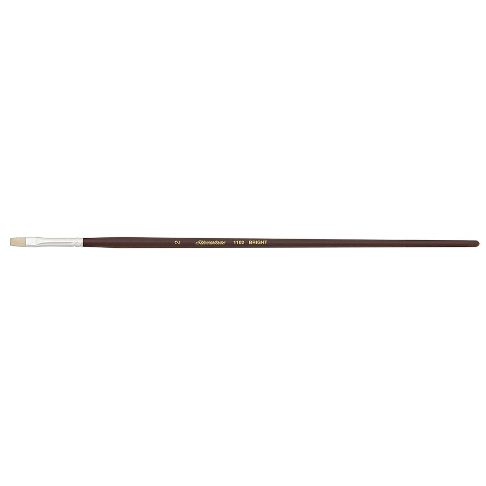 Silverstone® Bright Paintbrush | Long Handle | 1102 - Size 2