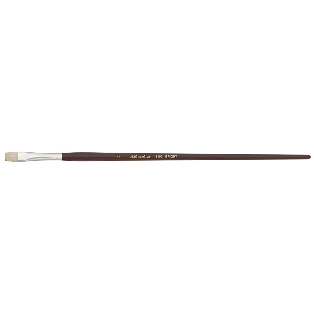 Silverstone® Bright Paintbrush | Long Handle | 1102 - Size 4