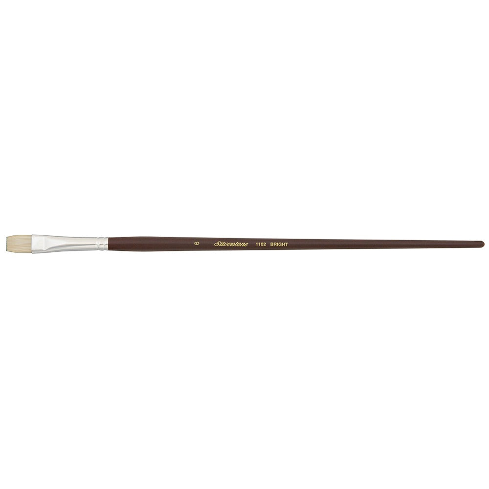 Silverstone® Bright Paintbrush | Long Handle | 1102 - Size 6