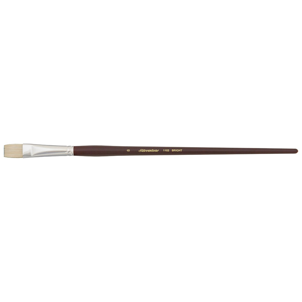 Silverstone® Bright Paintbrush | Long Handle | 1102 - Size 8