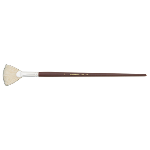 Silverstone® Fan Paintbrush | Long Handle | 1104 - Size 10