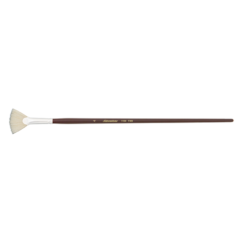 Silverstone® Fan Paintbrush | Long Handle | 1104 - Size 4