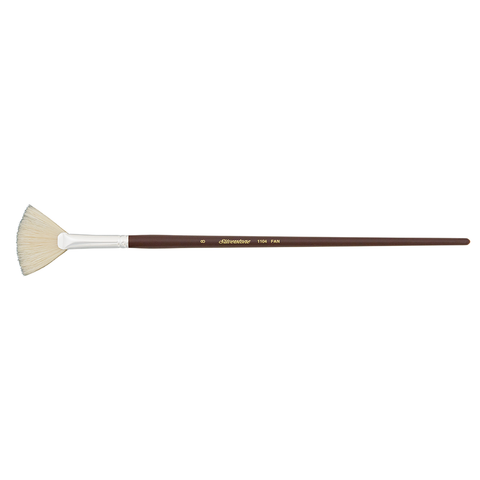 Silverstone® Fan Paintbrush | Long Handle | 1104 - Size 8