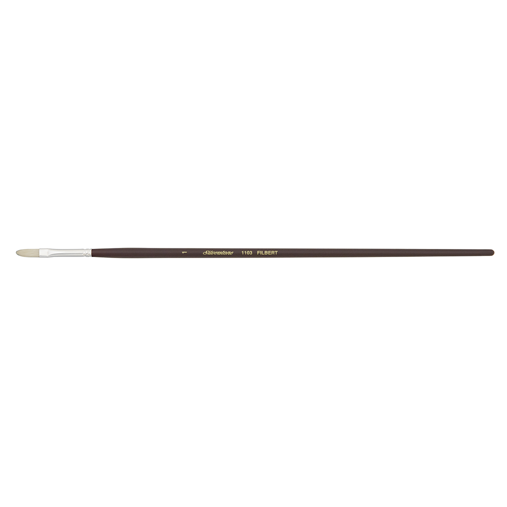 Silverstone® Filbert Paintbrush | Long Handle | 1103 - Size 1