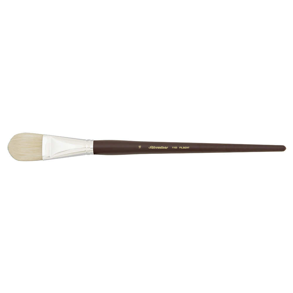Silverstone® Filbert Paintbrush | Long Handle | 1103 - Size 16