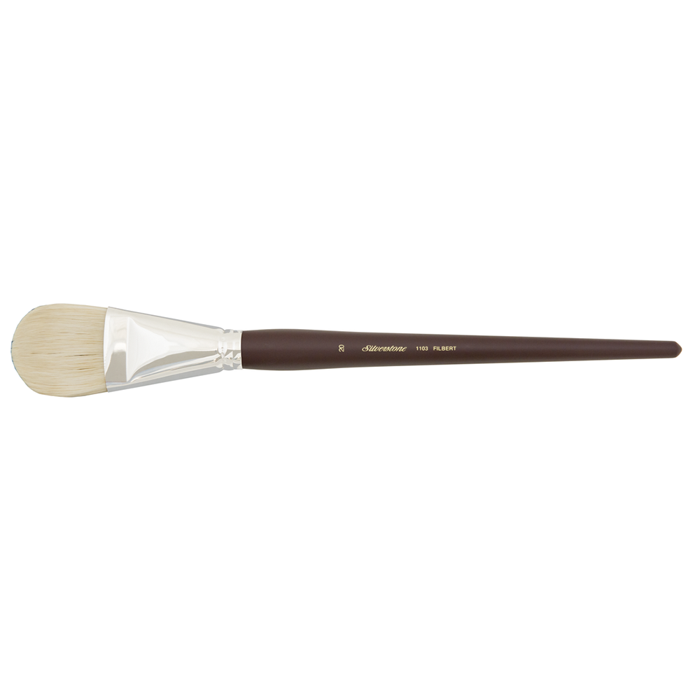Silverstone® Filbert Paintbrush | Long Handle | 1103 - Size 20