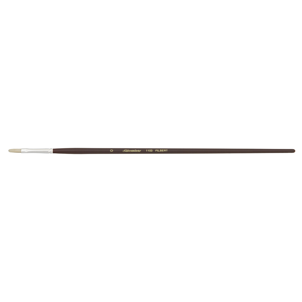 Silverstone® Filbert Paintbrush | Long Handle | 1103 - Size