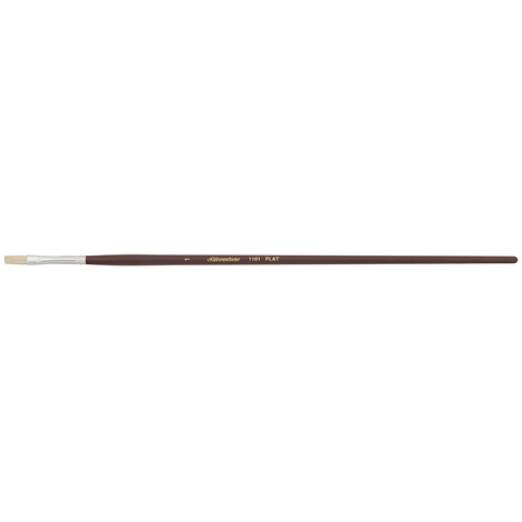Silverstone® Flat Paintbrush | Long Handle | 1101 - Size 1