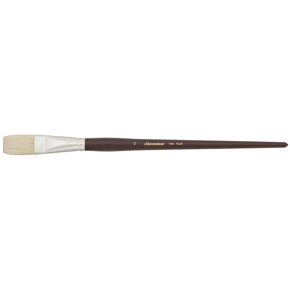 Silverstone® Flat Paintbrush | Long Handle | 1101 - Size 12