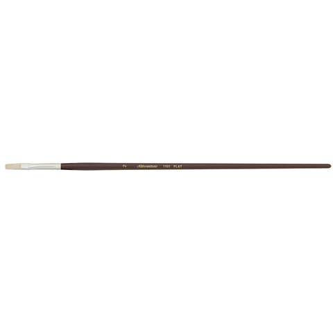 Silverstone® Flat Paintbrush | Long Handle | 1101 - Size 2