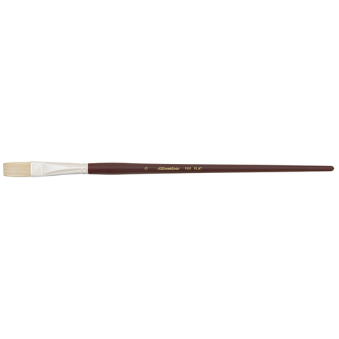 Silverstone® Flat Paintbrush | Long Handle | 1101 - Size 8