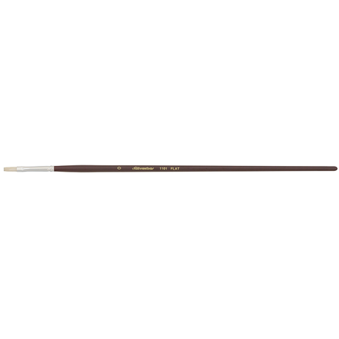 Silverstone® Flat Paintbrush | Long Handle | 1101 - Size