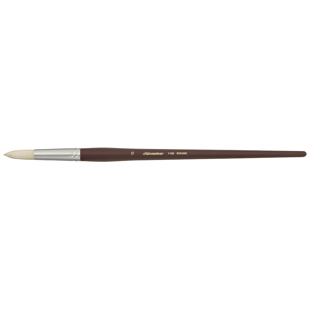 Silverstone® Round Paintbrush | Long Handle | 1100 - Size 10