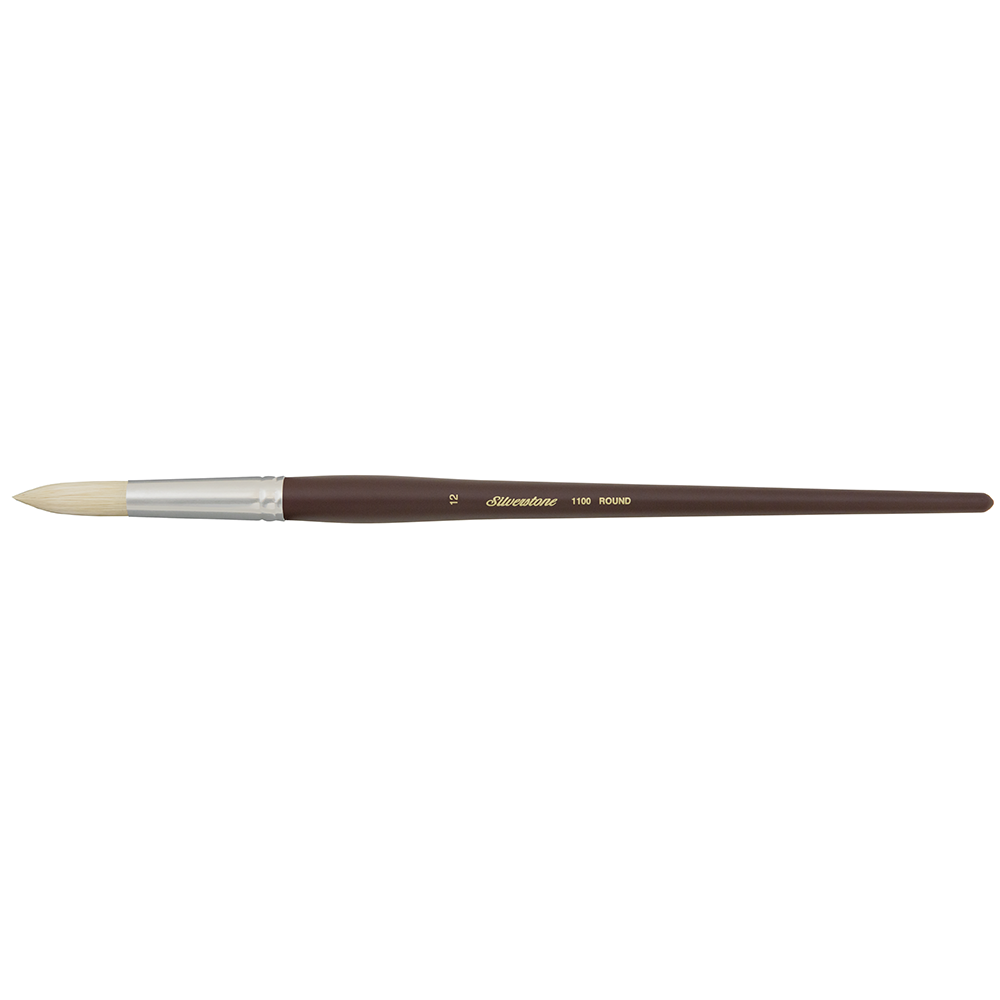 Silverstone® Round Paintbrush | Long Handle | 1100 - Size 12