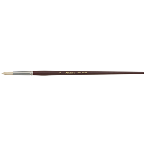 Silverstone® Round Paintbrush | Long Handle | 1100 - Size 6