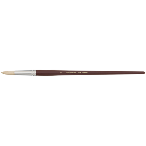 Silverstone® Round Paintbrush | Long Handle | 1100 - Size 8