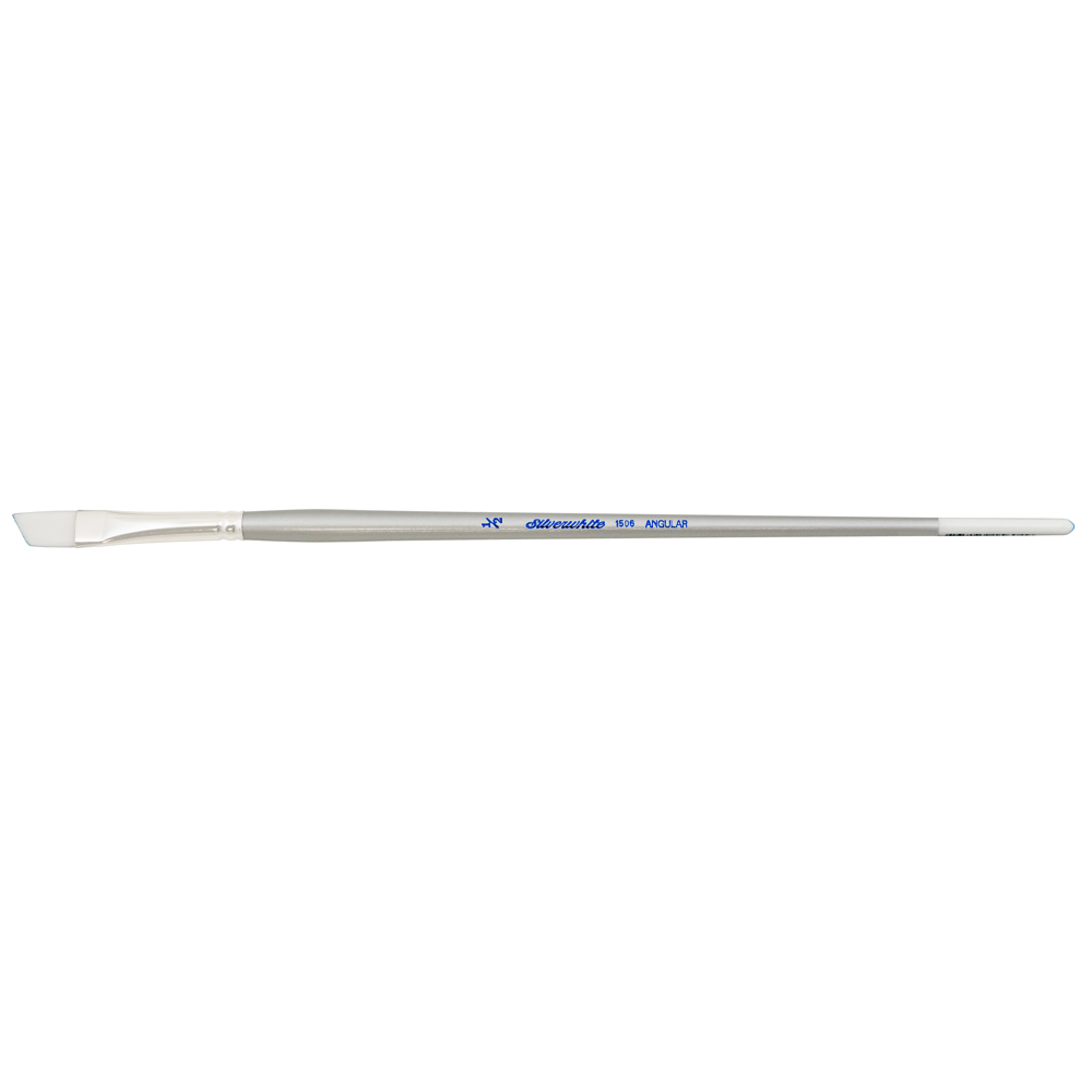 Silverwhite® Angle Paintbrush | Long Handle | 1506 - Size 1/2