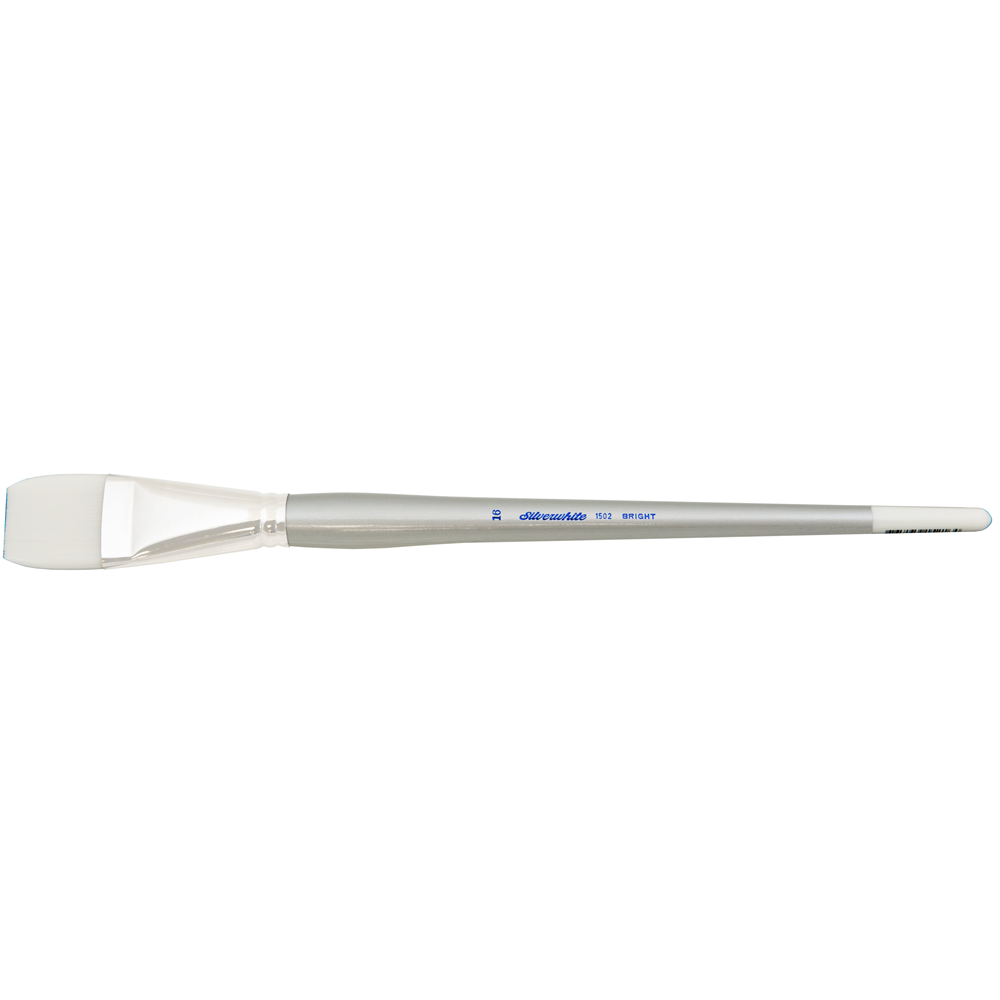 Silverwhite® Bright Paintbrush | Long Handle | 1502 - Size 16