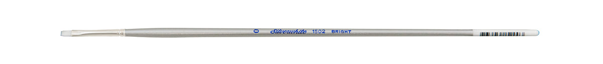 Silverwhite® Bright Paintbrush | Long Handle | 1502 - Size