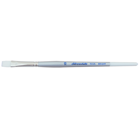 Silverwhite® Bright Paintbrush | Short Handle | 1502S - Size 10