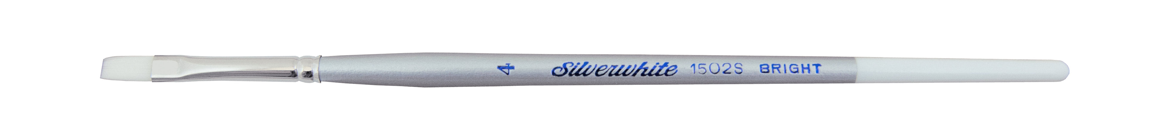 Silverwhite® Bright Paintbrush | Short Handle | 1502S - Size 4