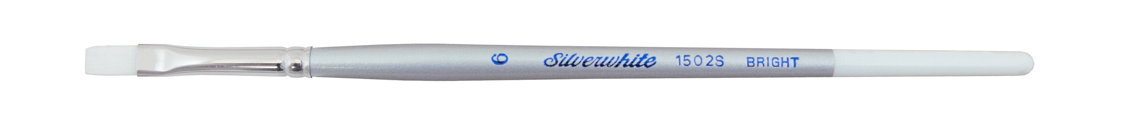Silverwhite® Bright Paintbrush | Short Handle | 1502S - Size 6