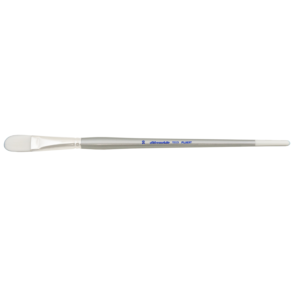 Silverwhite® Filbert Paintbrush | Long Handle | 1503 - Size 10