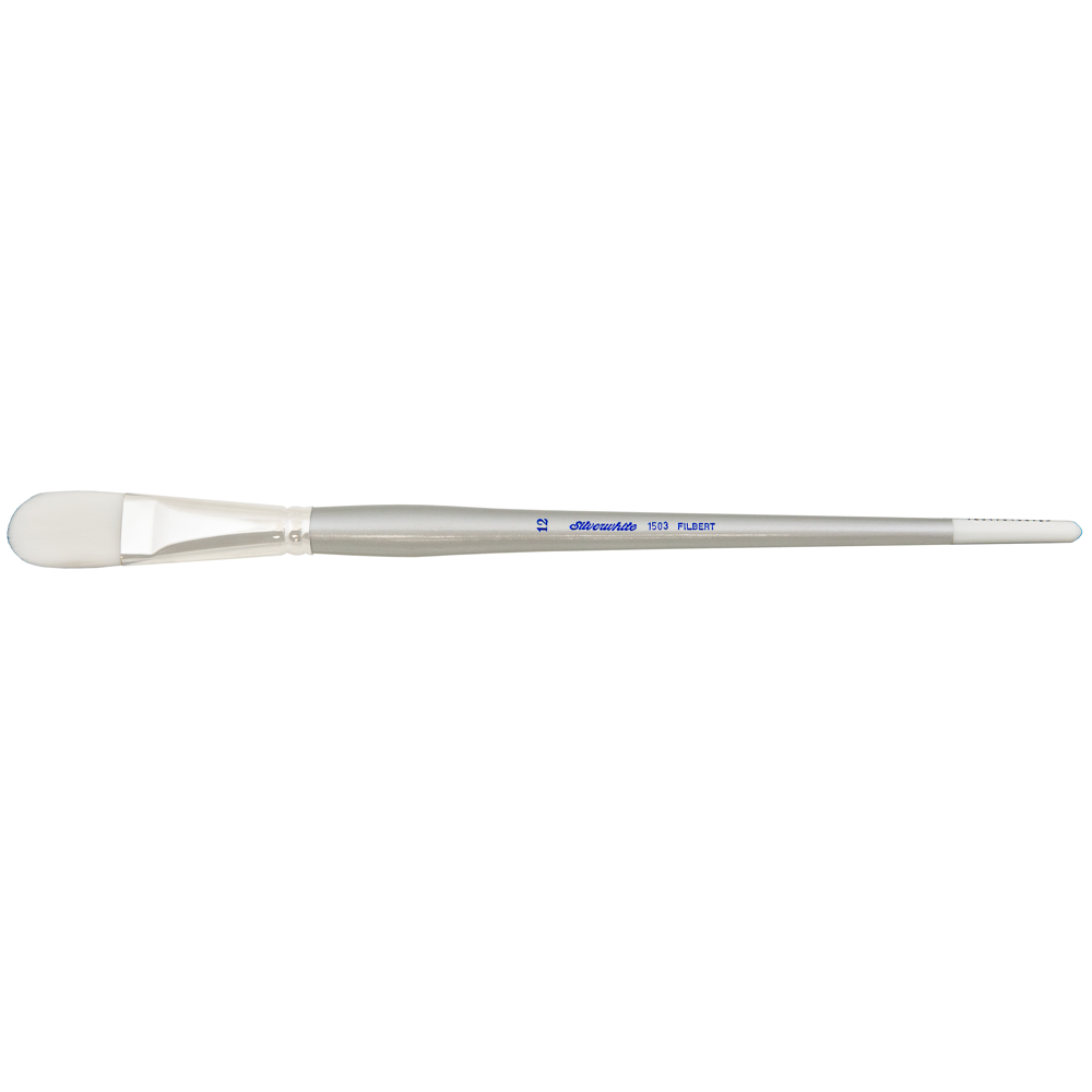 Silverwhite® Filbert Paintbrush | Long Handle | 1503 - Size 12