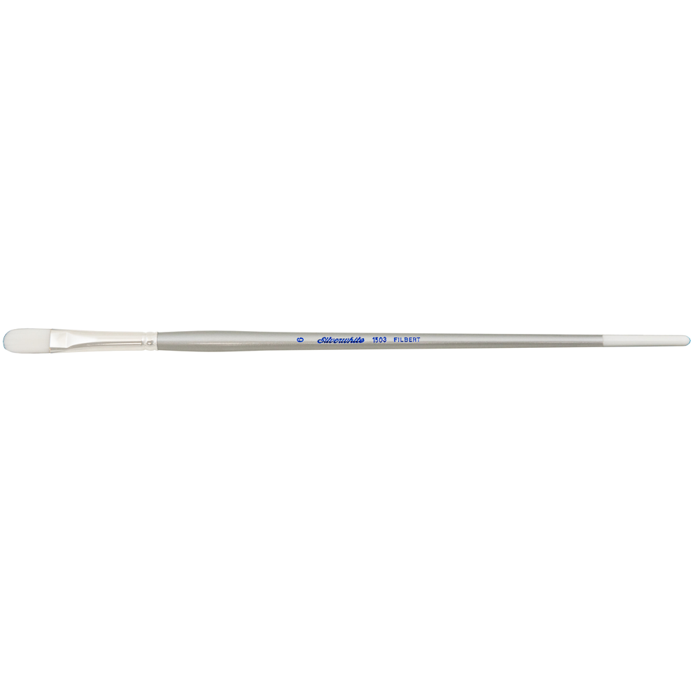 Silverwhite® Filbert Paintbrush | Long Handle | 1503 - Size 6