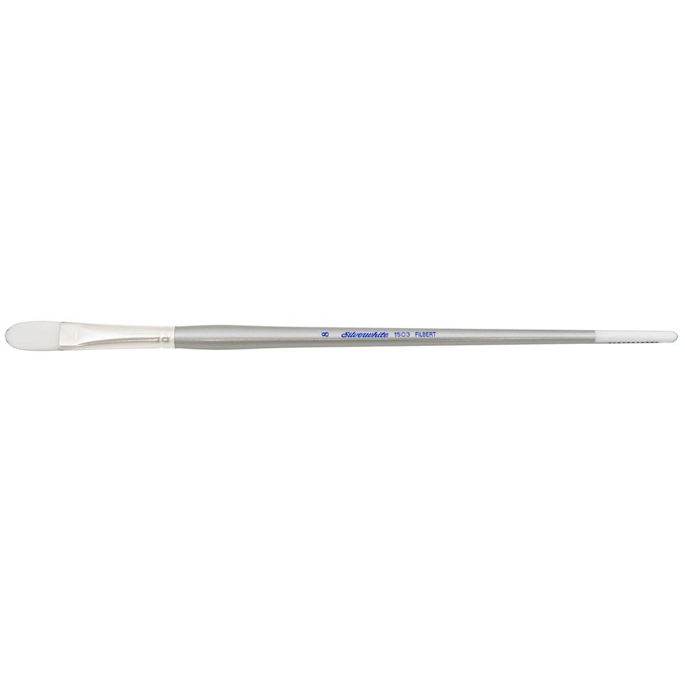 Silverwhite® Filbert Paintbrush | Long Handle | 1503 - Size 8
