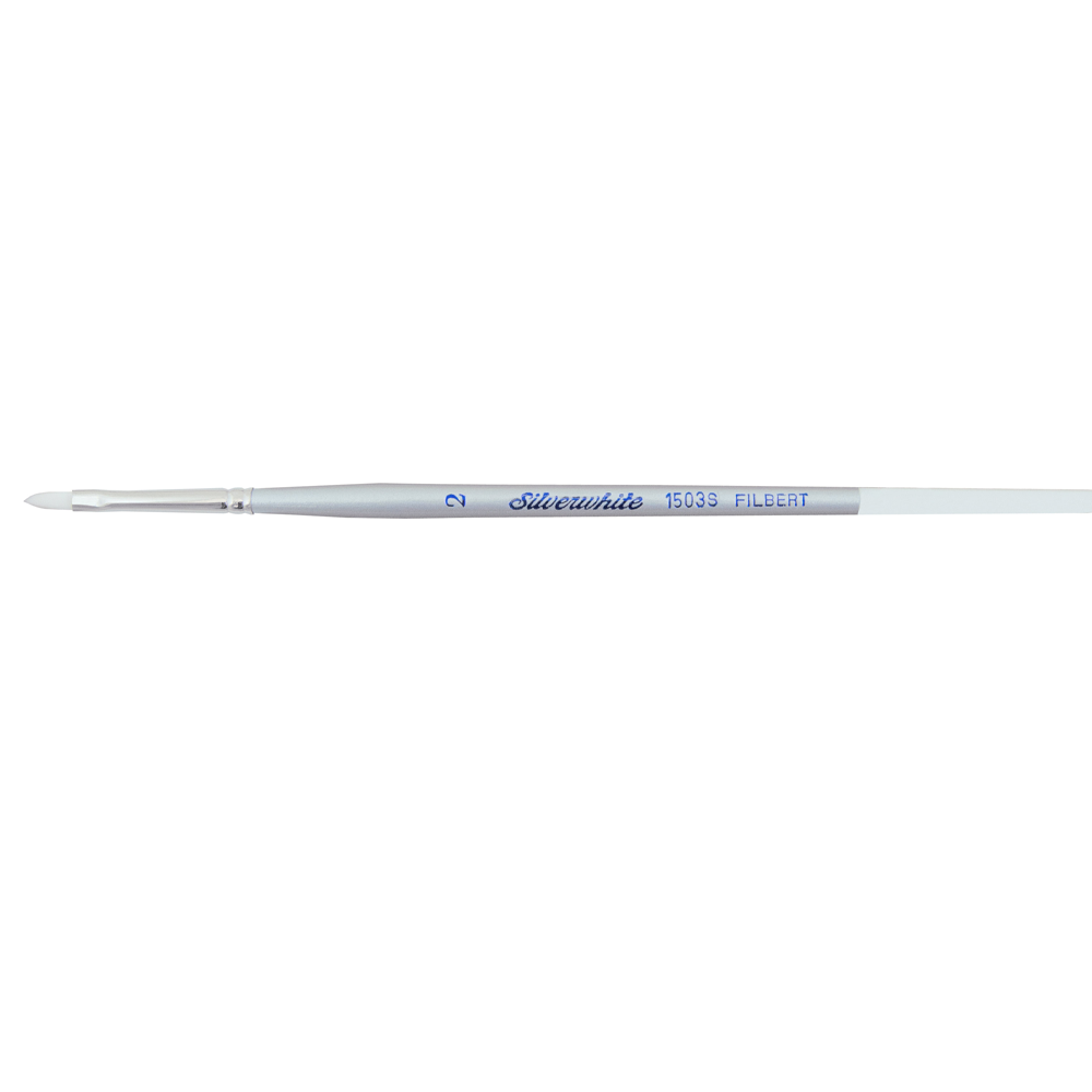 Silverwhite® Filbert Paintbrush | Short Handle | 1503S - Size 2