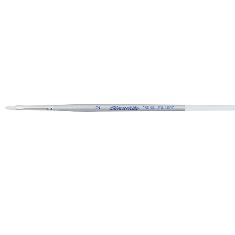 Silverwhite® Filbert Paintbrush | Short Handle | 1503S - Size 2