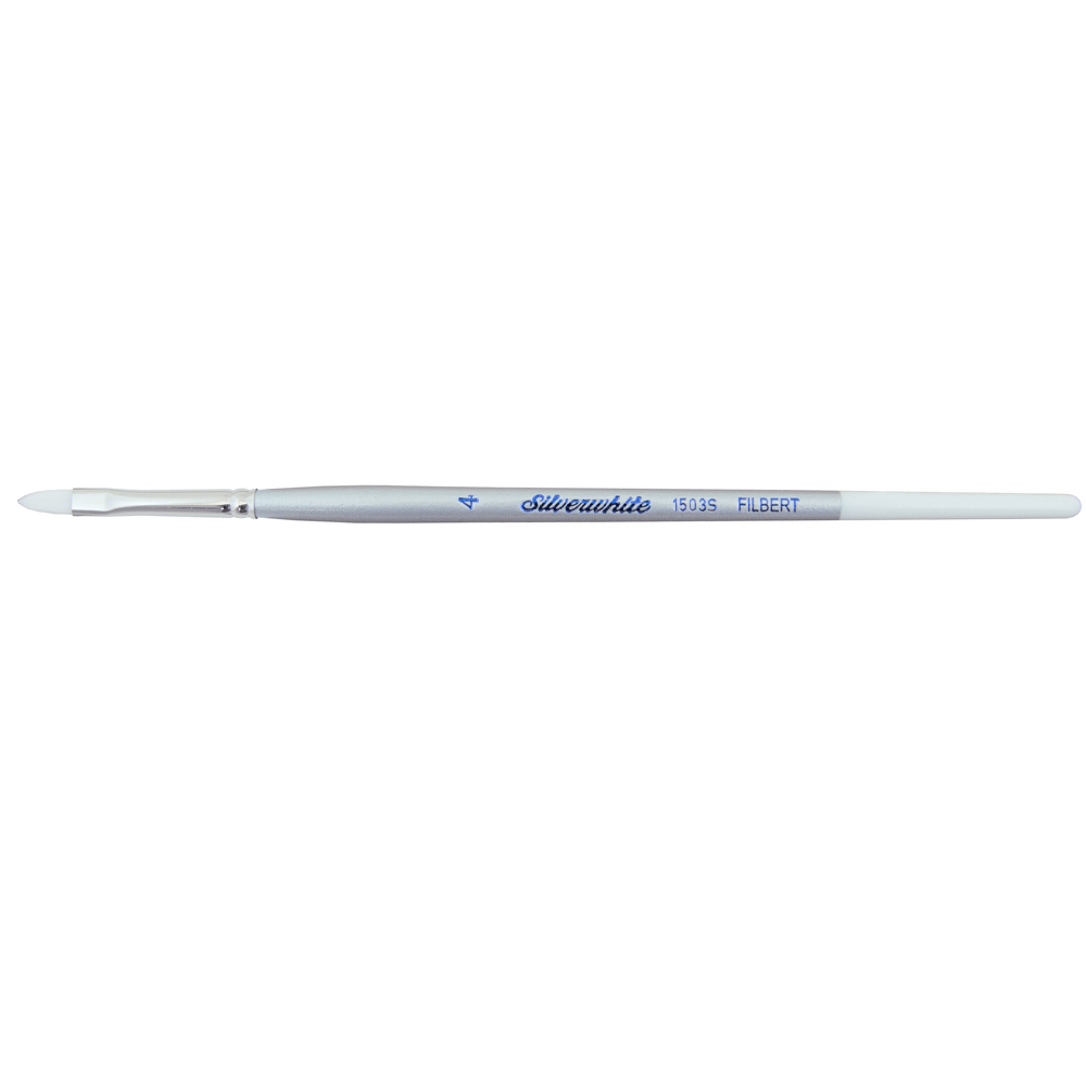 Silverwhite® Filbert Paintbrush | Short Handle | 1503S - Size 4
