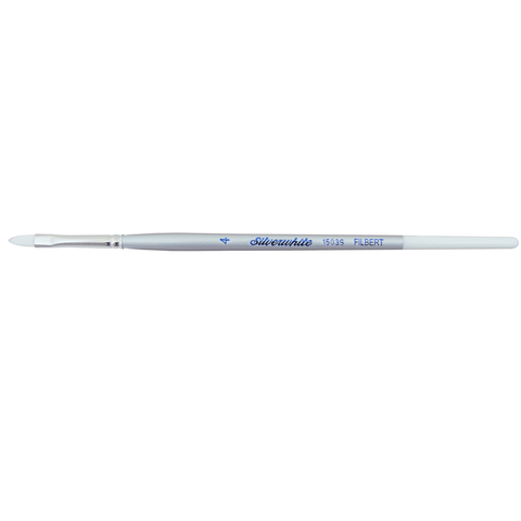 Silverwhite® Filbert Paintbrush | Short Handle | 1503S - Size 4