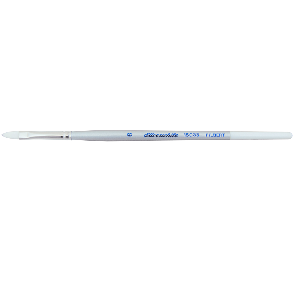 Silverwhite® Filbert Paintbrush | Short Handle | 1503S - Size 6