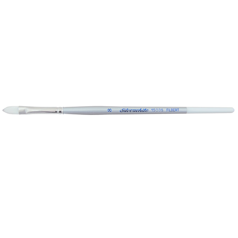 Silverwhite® Filbert Paintbrush | Short Handle | 1503S - Size 8