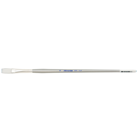 Silverwhite® Flat Paintbrush | Long Handle | 1501 - Size 6