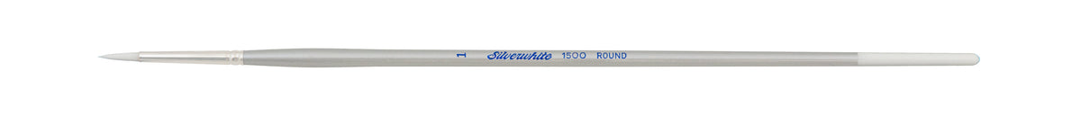 Silverwhite® Round Paintbrush | Long Handle | 1500 - Size 1