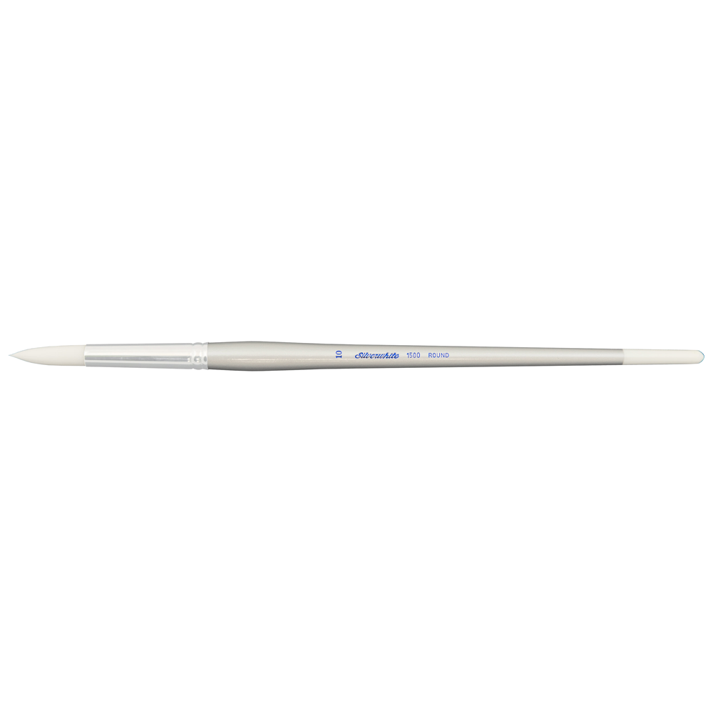 Silverwhite® Round Paintbrush | Long Handle | 1500 - Size 10