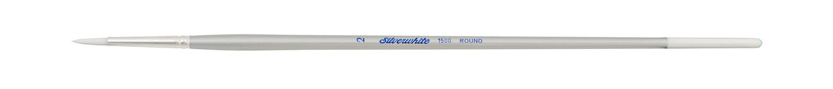 Silverwhite® Round Paintbrush | Long Handle | 1500 - Size 2