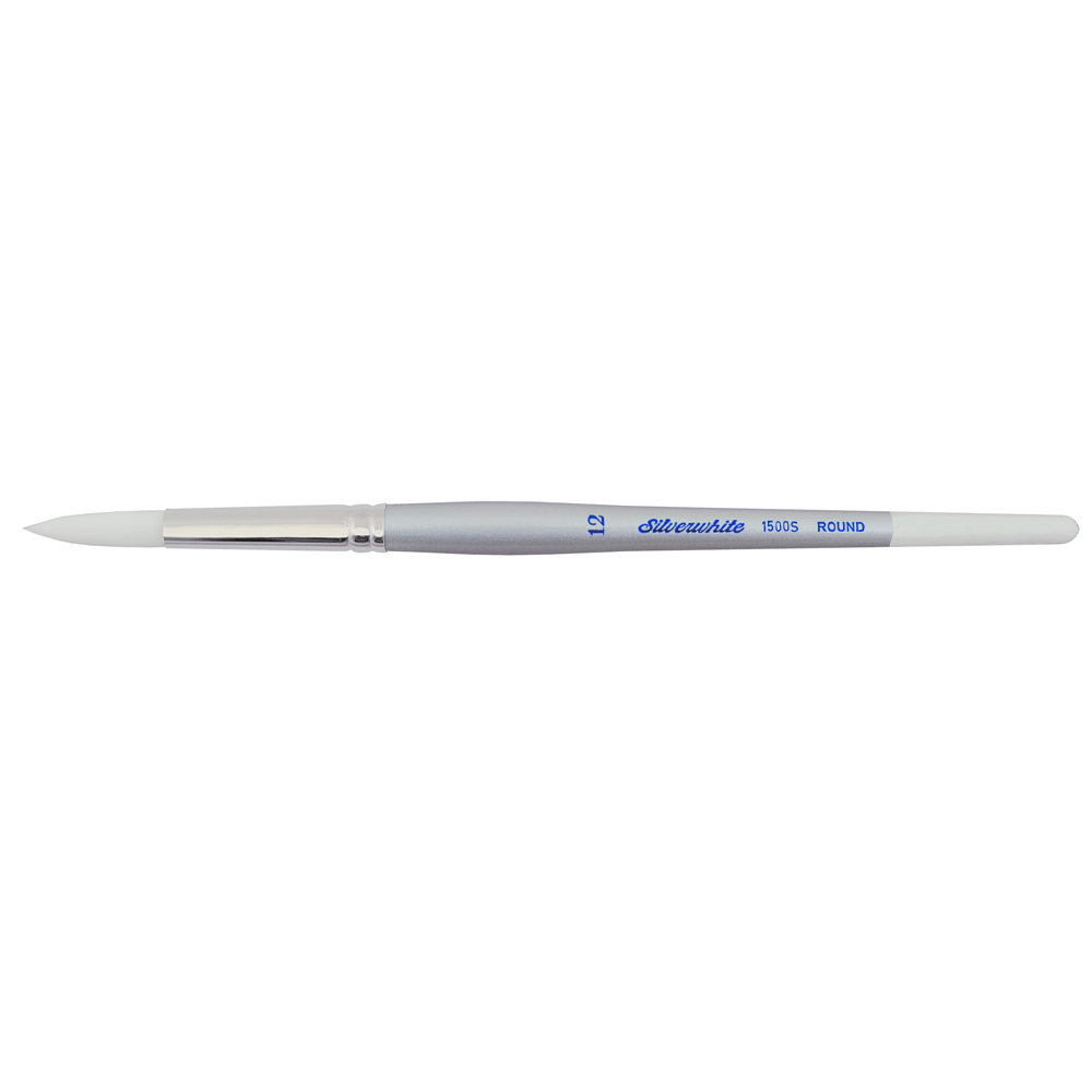 Silverwhite® Round Paintbrush | Short Handle | 1500S - Size 12