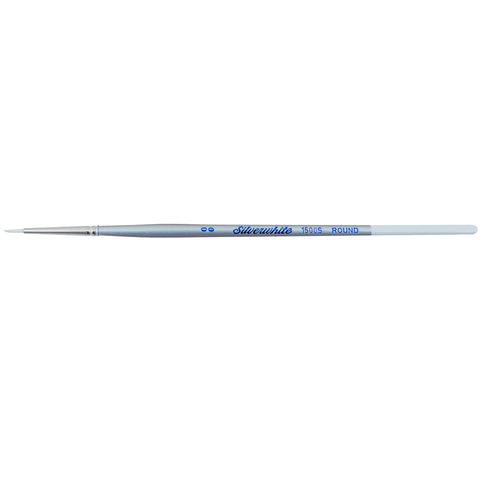 Silverwhite® Round Paintbrush | Short Handle | 1500S - Size 2/0
