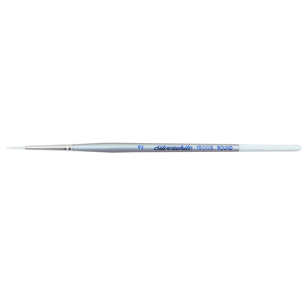 Silverwhite® Round Paintbrush | Short Handle | 1500S - Size 2