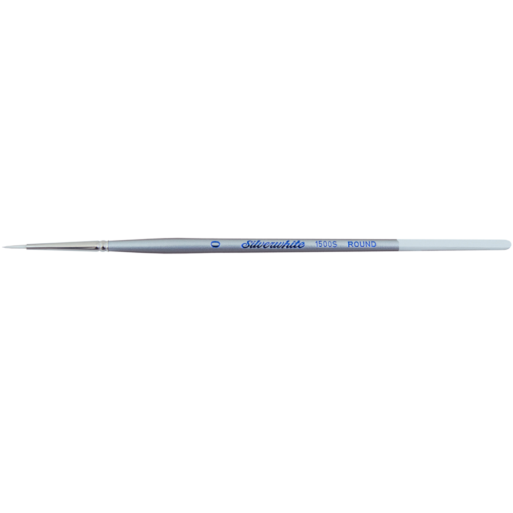Silverwhite® Round Paintbrush | Short Handle | 1500S - Size