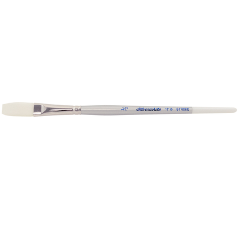 Silverwhite® Stroke Paintbrush | Short Handle | 1511S - Size 1/2 Inch