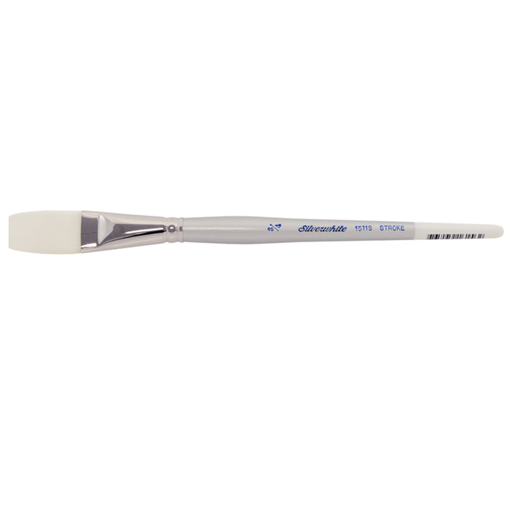 Silverwhite® Stroke Paintbrush | Short Handle | 1511S - Size 3/4 Inch