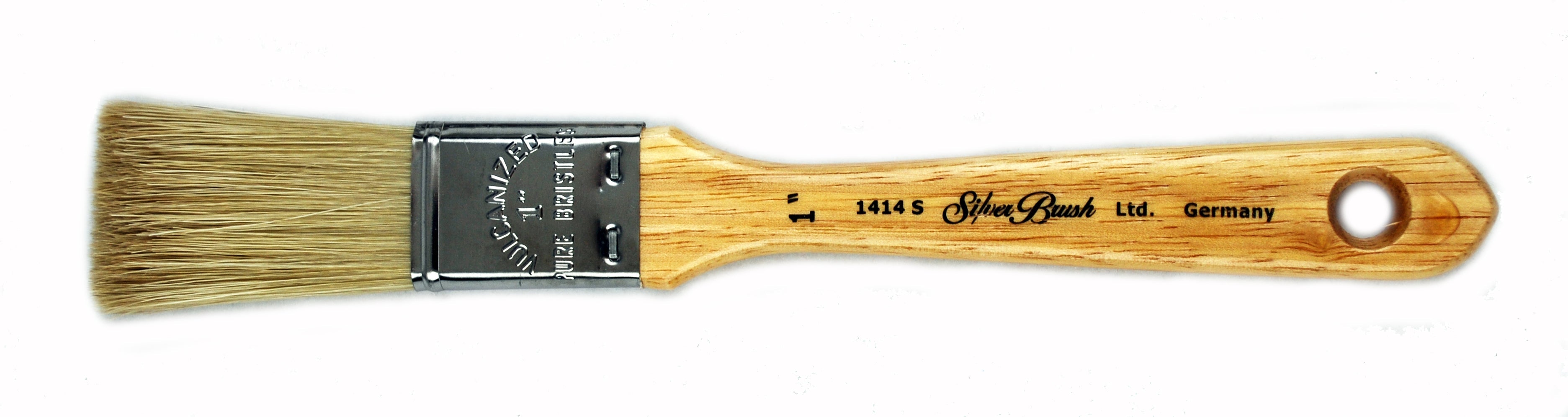 Superior White Bristle Flat BulletCutter Paintbrush | Short Handle | 1414S - Size 1 Inch