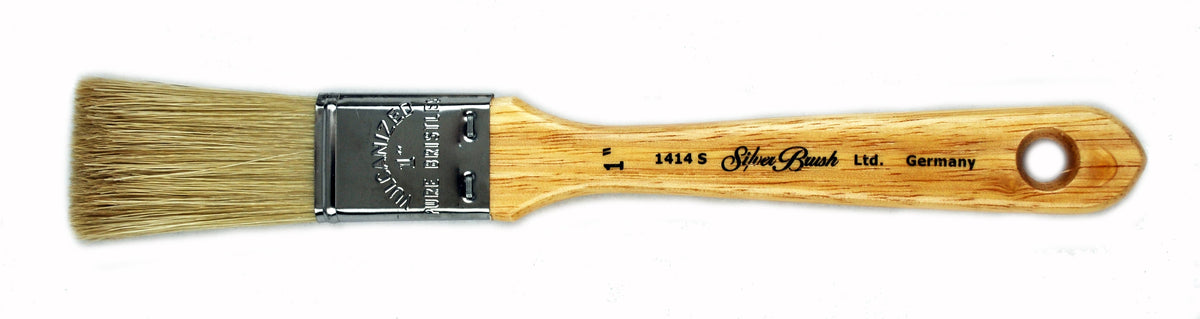 Superior White Bristle Flat BulletCutter Paintbrush | Short Handle | 1414S - Size 1 Inch
