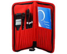 Tuscany™ S/H with Zipper Red Paintbrush | Short Handle | 9625