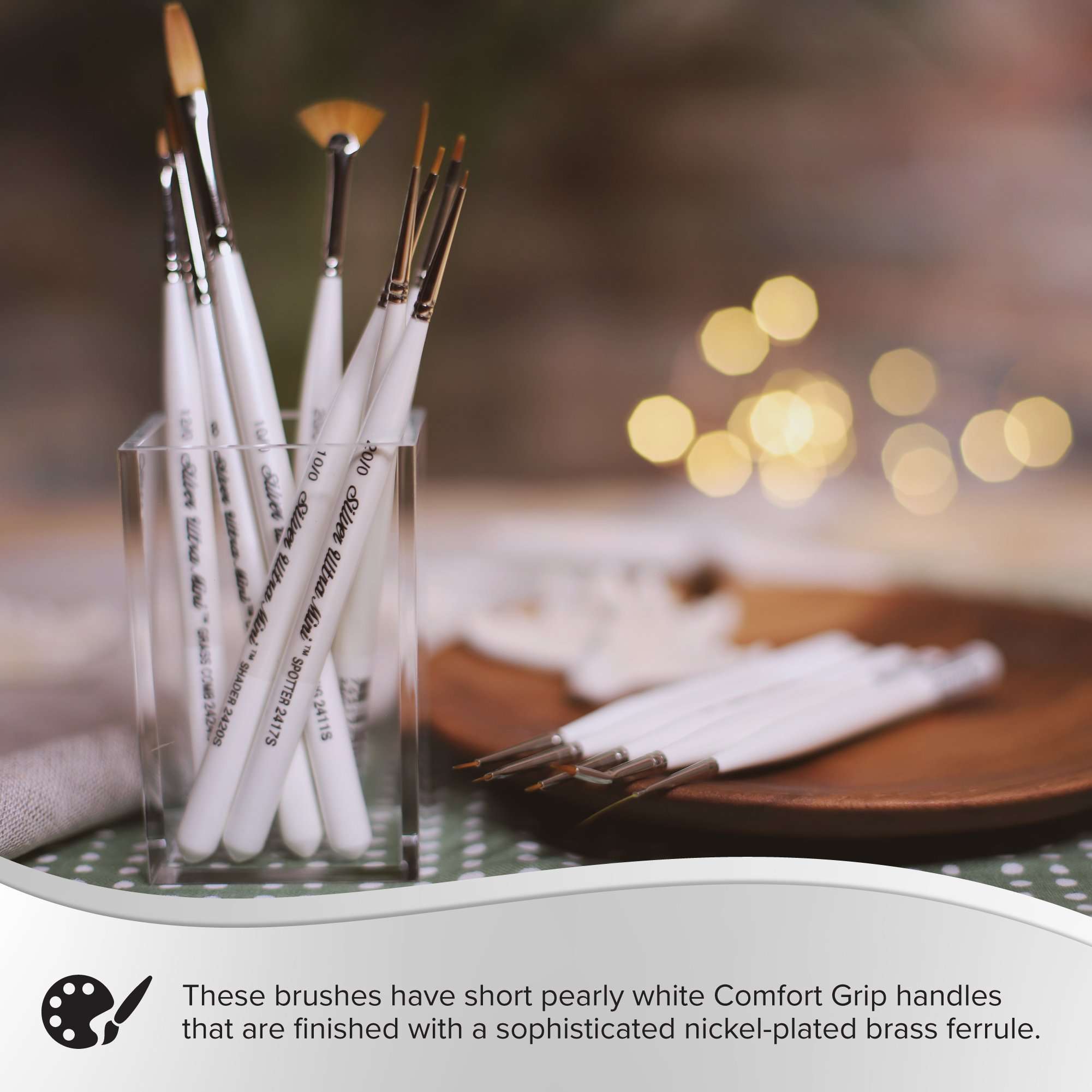 Ultra Mini® 29pc Complete Brush Set | Short Handle | UMS-2429S - Complete Miniature Brush Set
